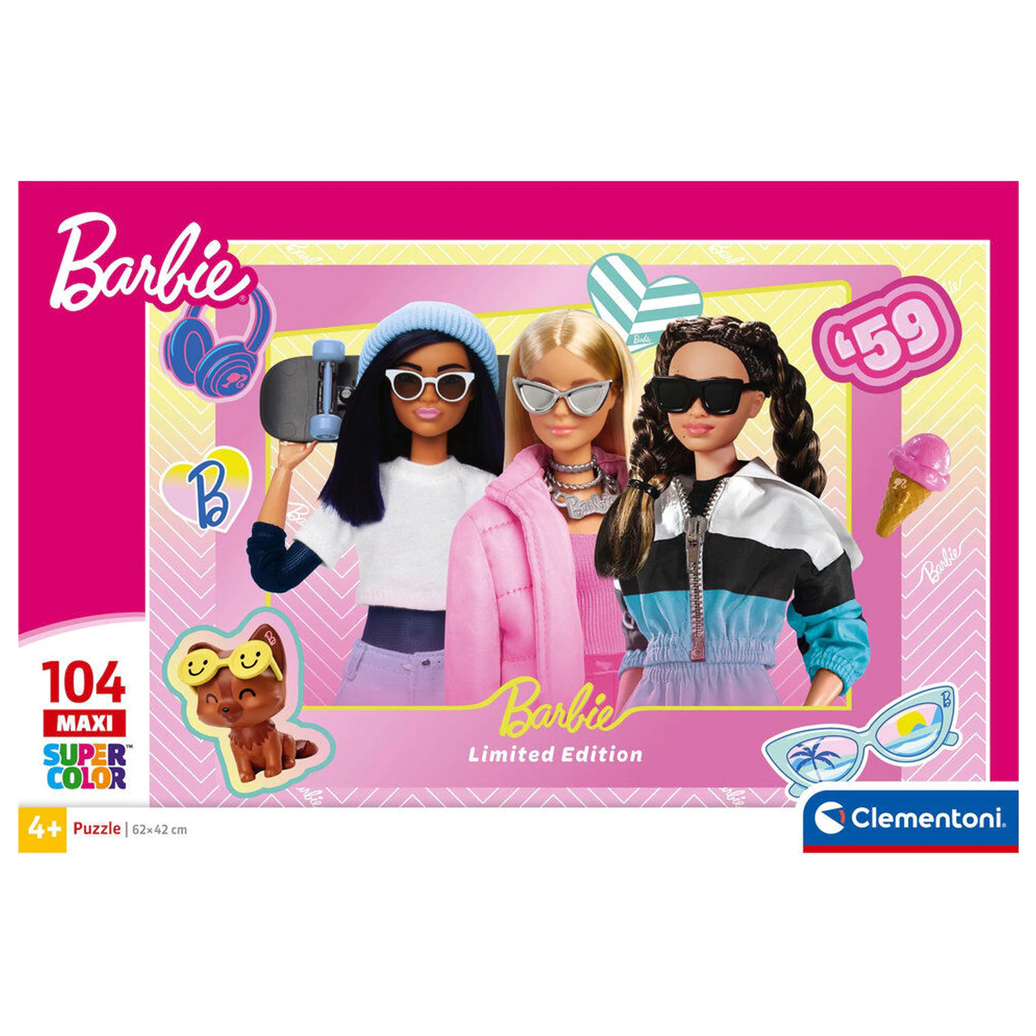Barbie maxi puzzle 104 piese poza produsului