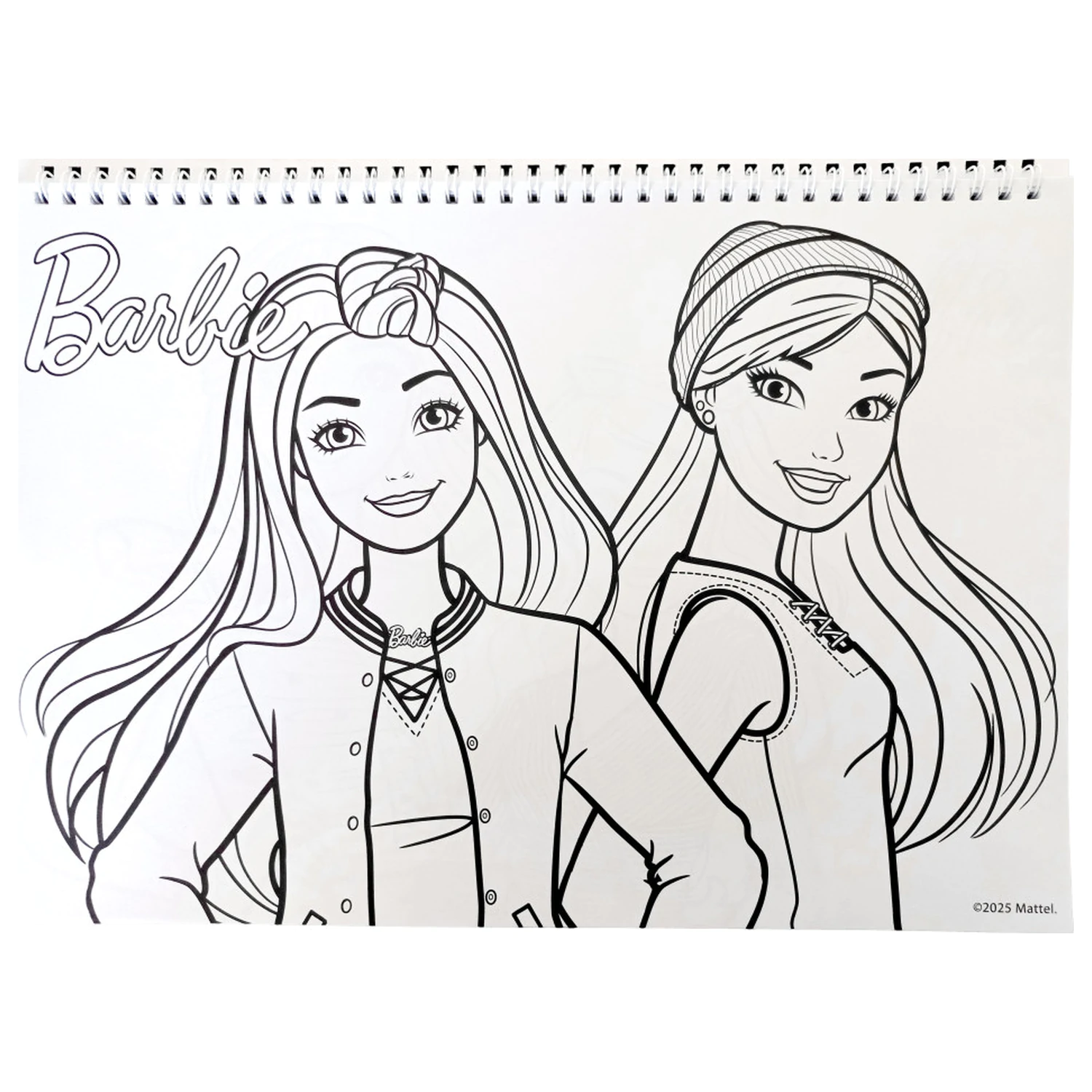 Barbie Paints A/4 Spiral Sketchbook 40 Foi cu Stickere poza produsului