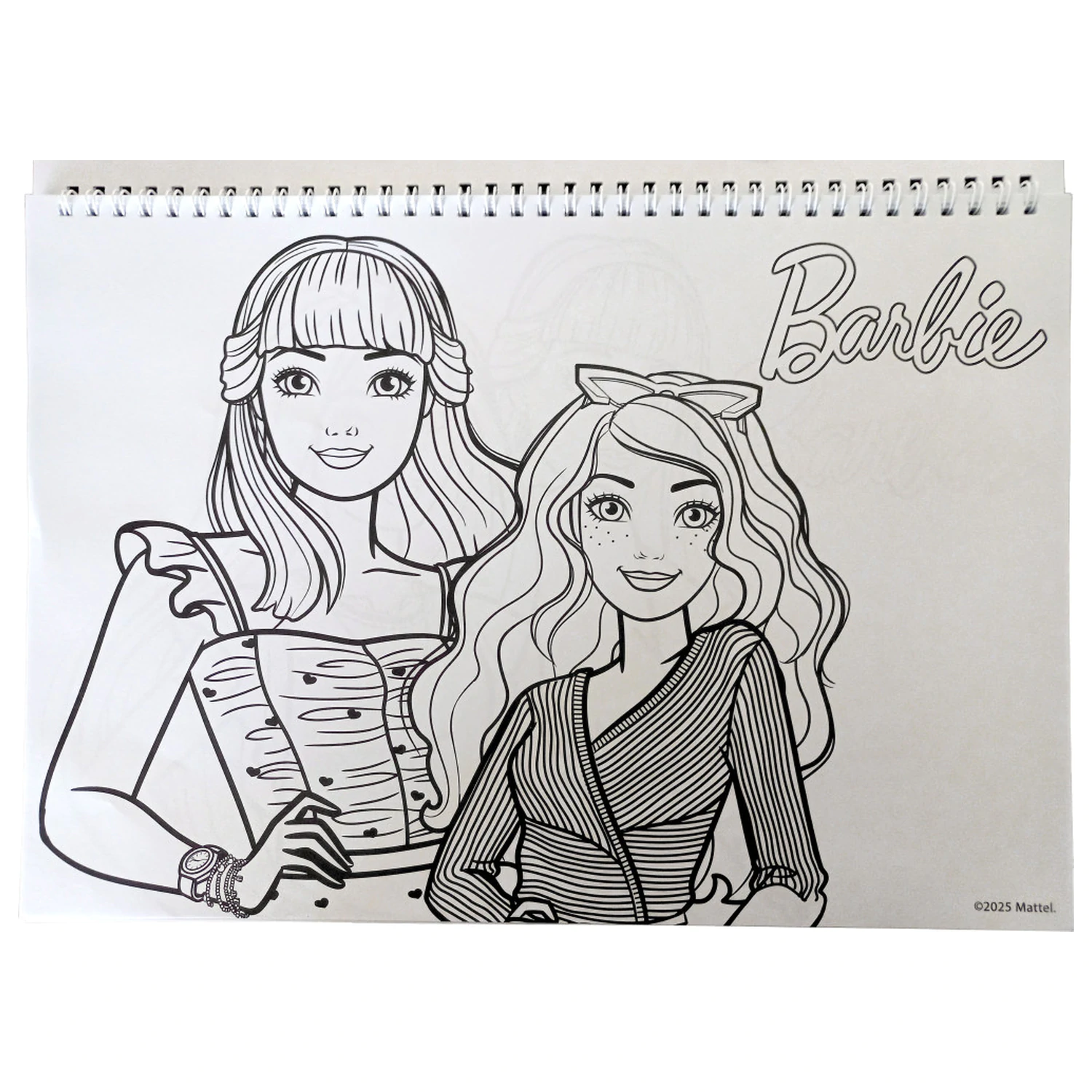 Barbie Paints A/4 Spiral Sketchbook 40 Foi cu Stickere poza produsului