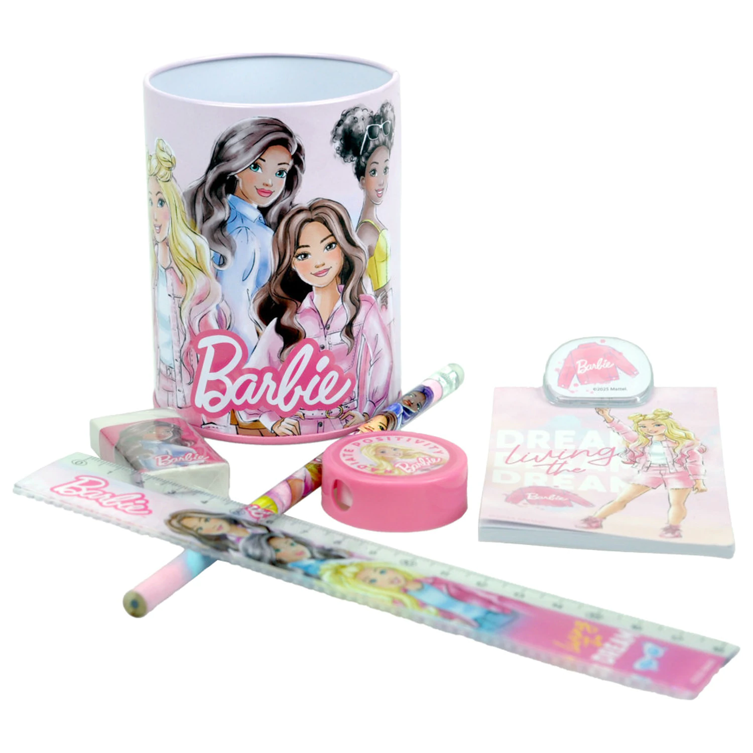 Barbie Paints Set Papetarie 7 piese poza produsului