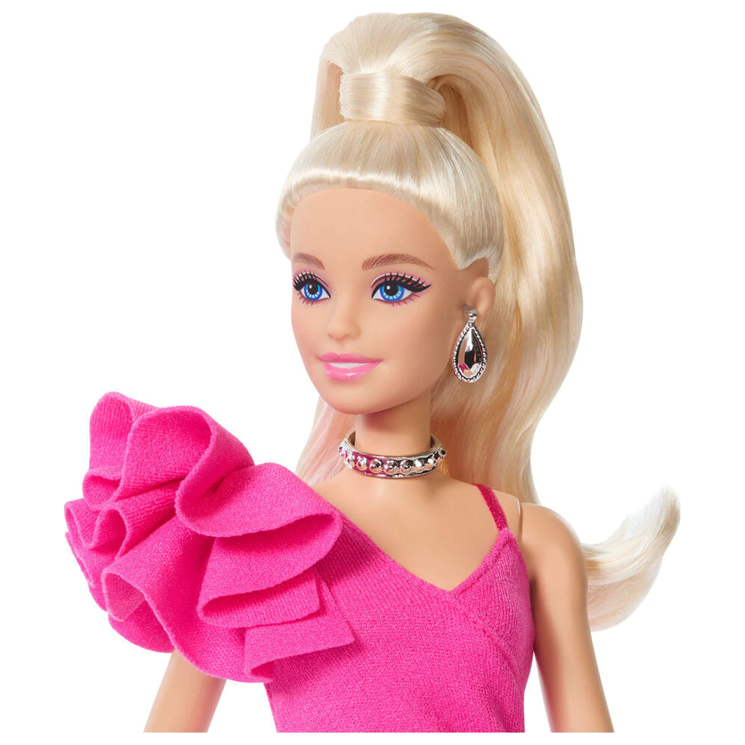 Barbie pink dress papusa poza produsului