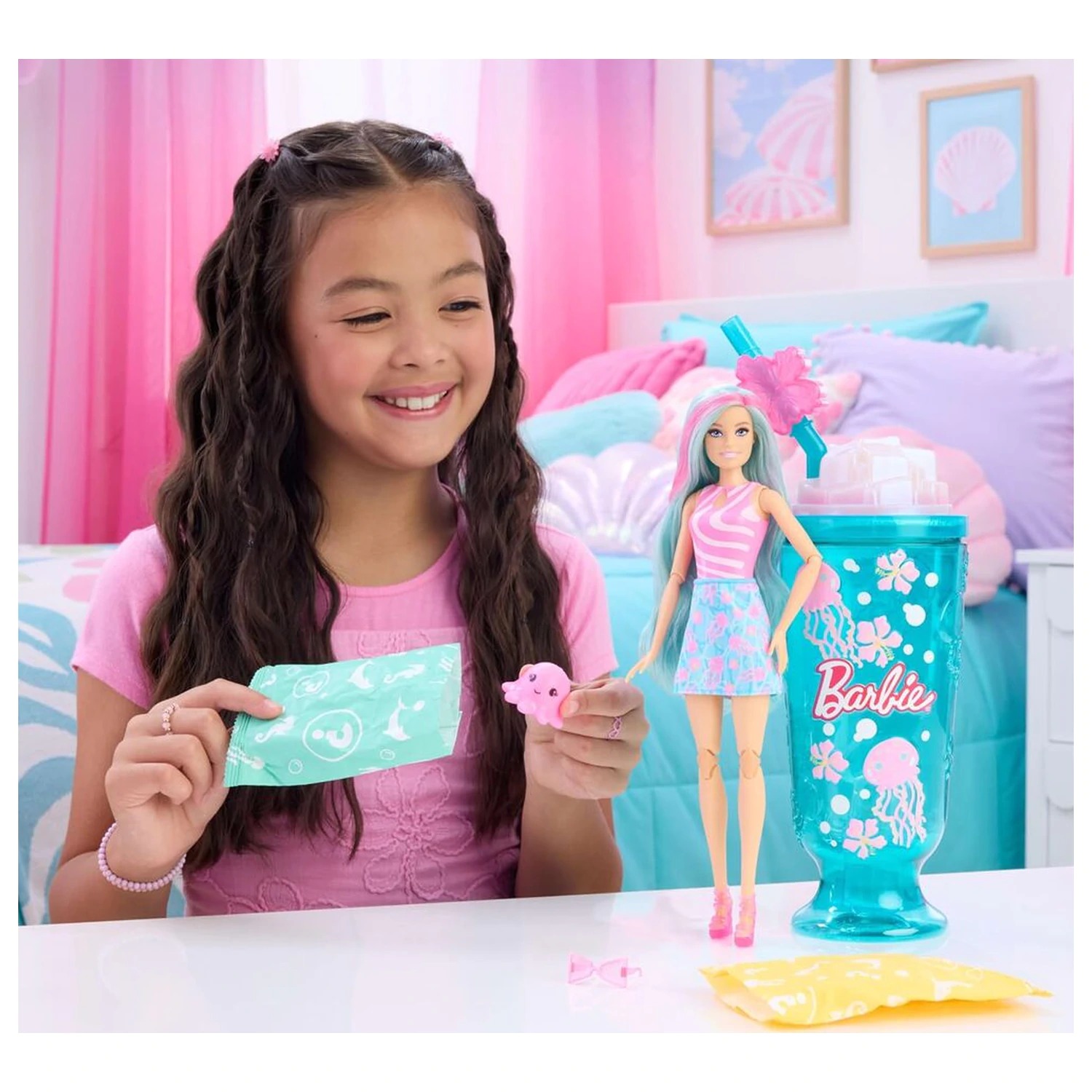 Barbie Pop Reveal Sea Breeze Blue Cup păpușă poza produsului