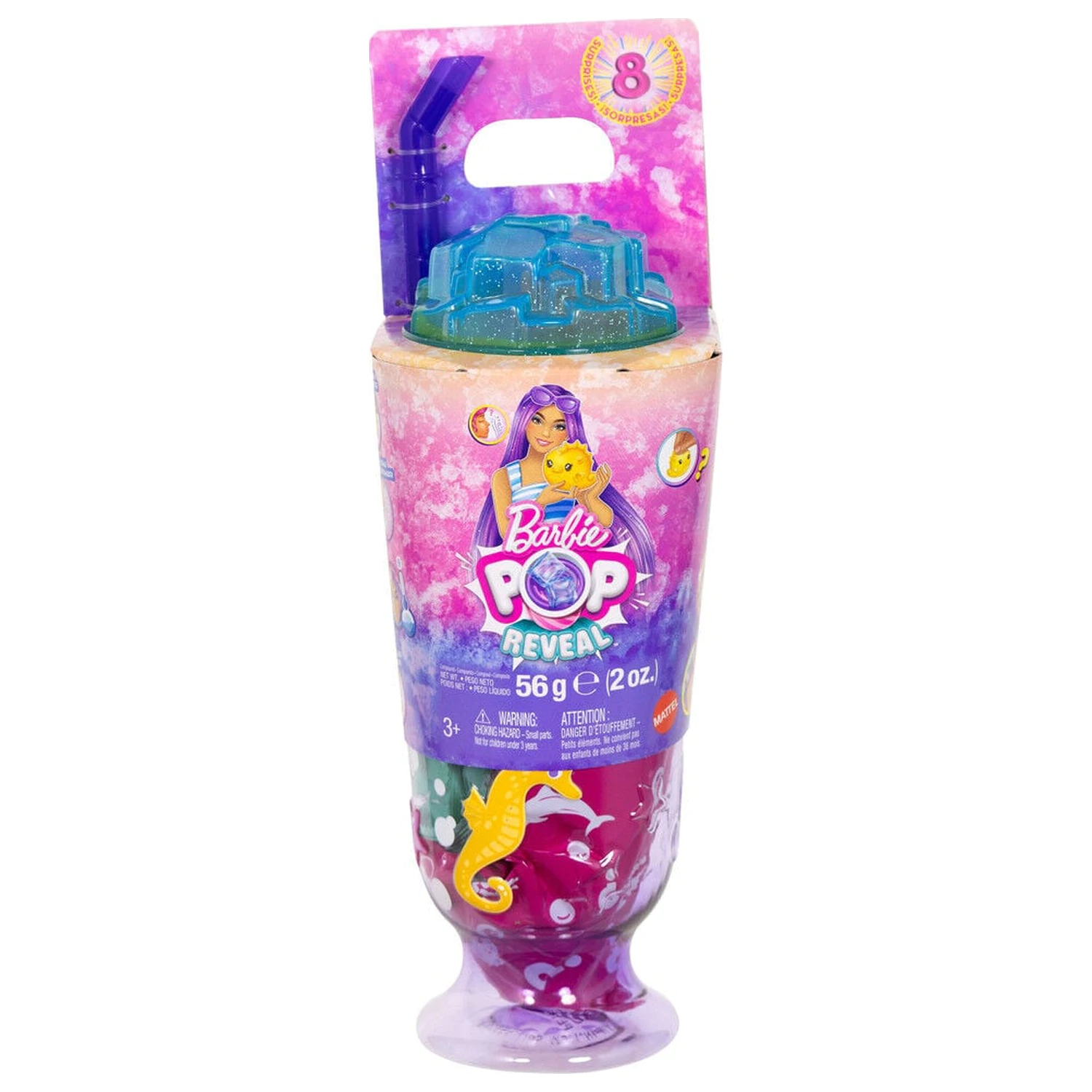 Papusa Barbie Pop Reveal Sea Breeze Purple poza produsului