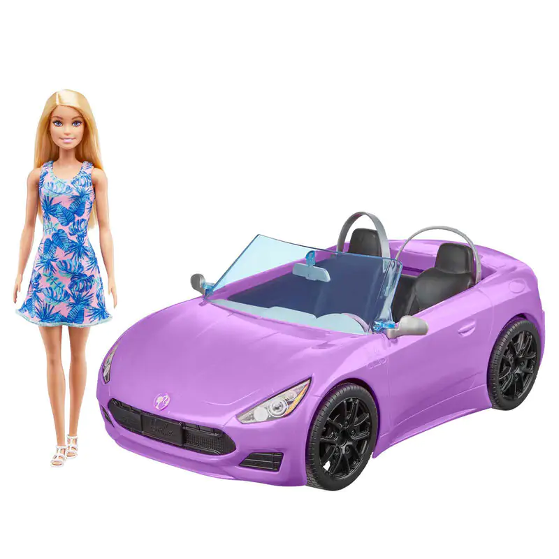 Barbie Purple Convertible + păpușă poza produsului