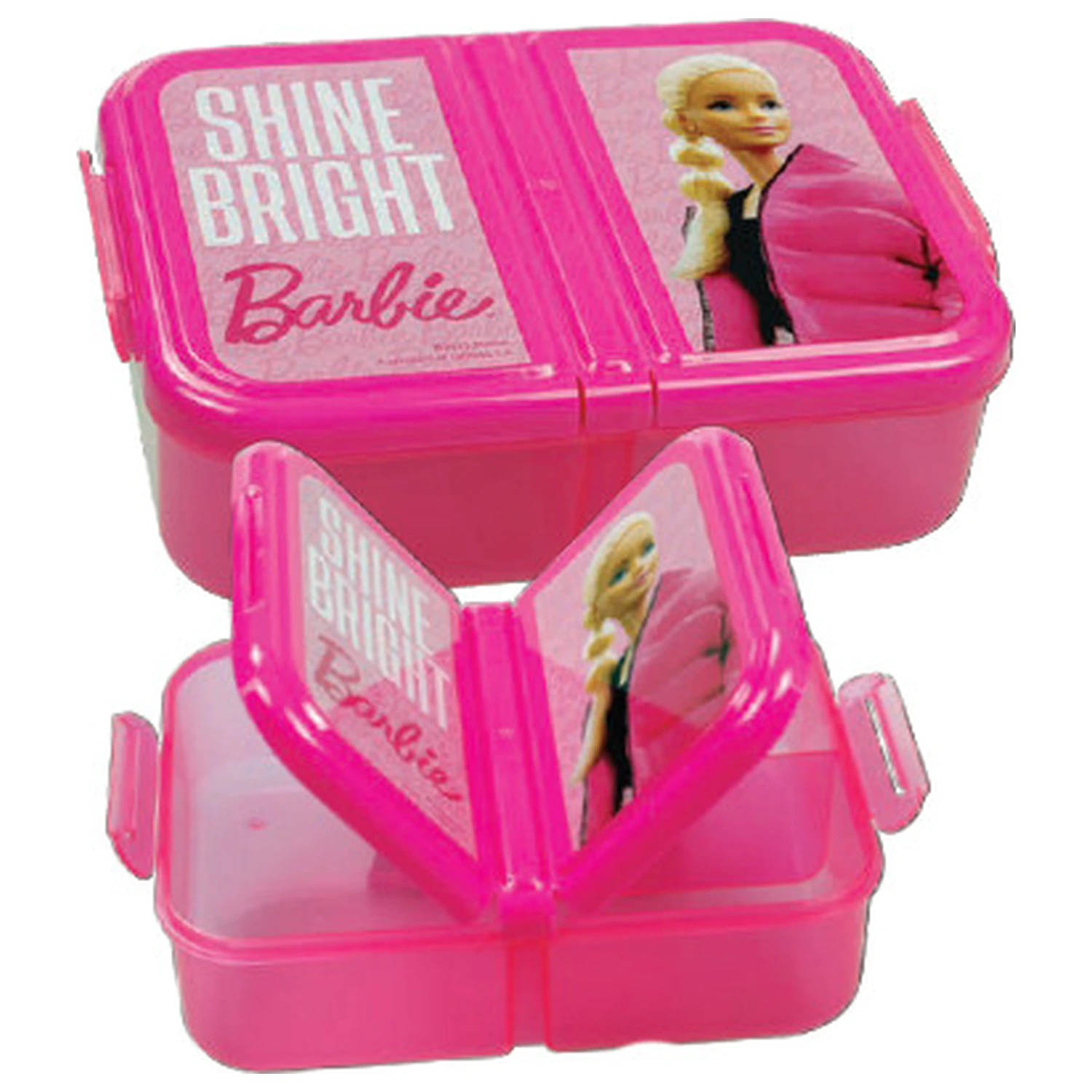 Barbie Shine Bright cutie de pranz cu mai multe compartimente, cutie sandwich poza produsului