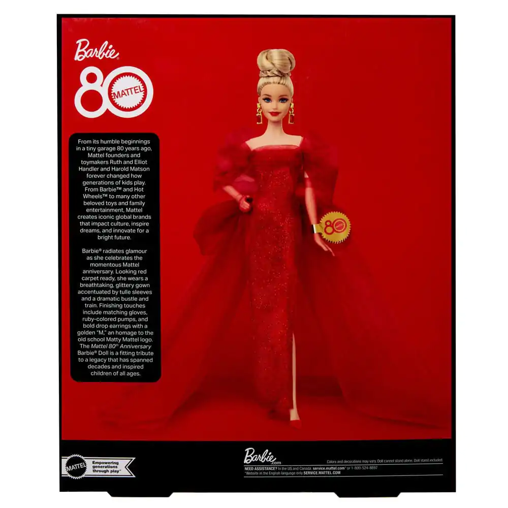 Barbie Signature Doll 80th Anniversary Blonde Papusa poza produsului