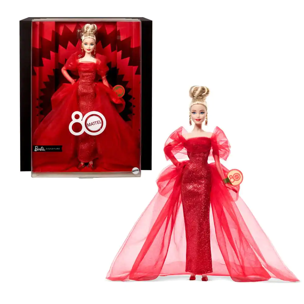 Barbie Signature Doll 80th Anniversary Blonde Papusa poza produsului