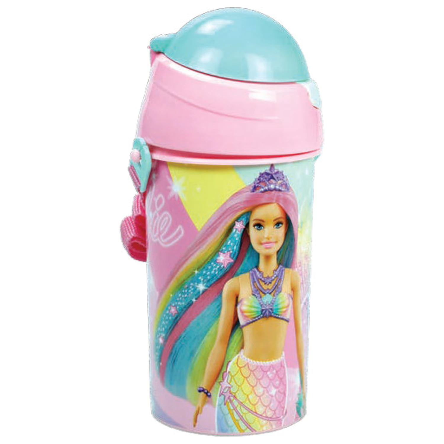Barbie Sparkle sticla de plastic cu pai cu carlig 500 ml poza produsului