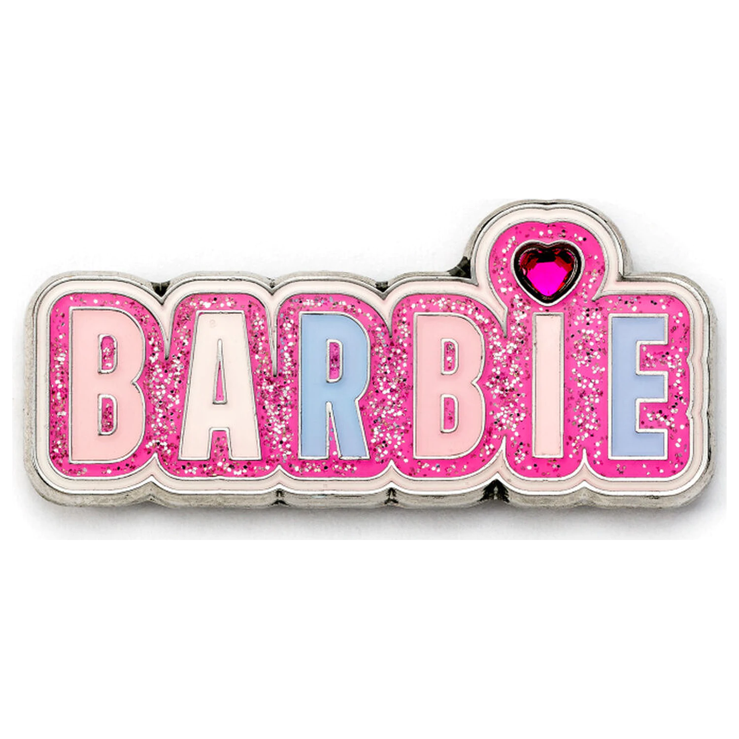 Barbie insigna pin Sparkly Logo poza produsului