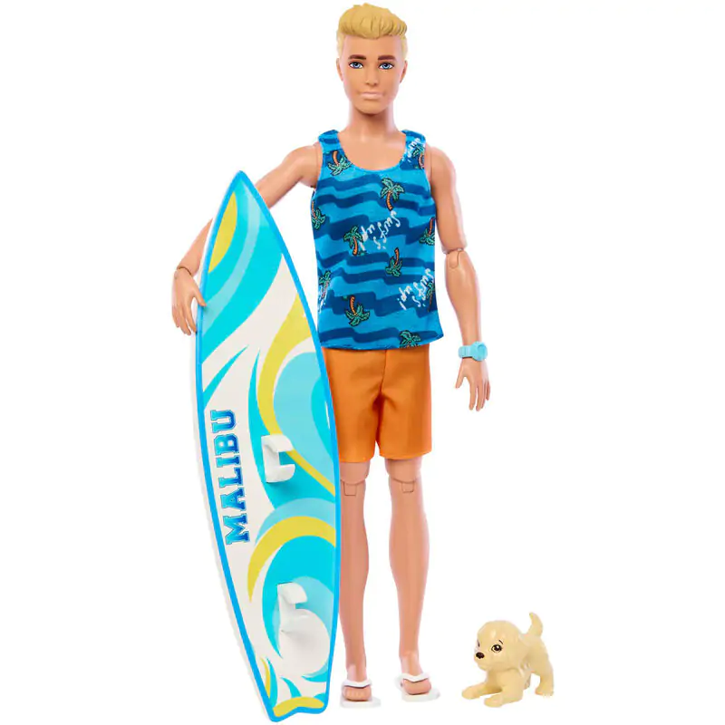 Păpușă Ken cu placă de surf Barbie poza produsului