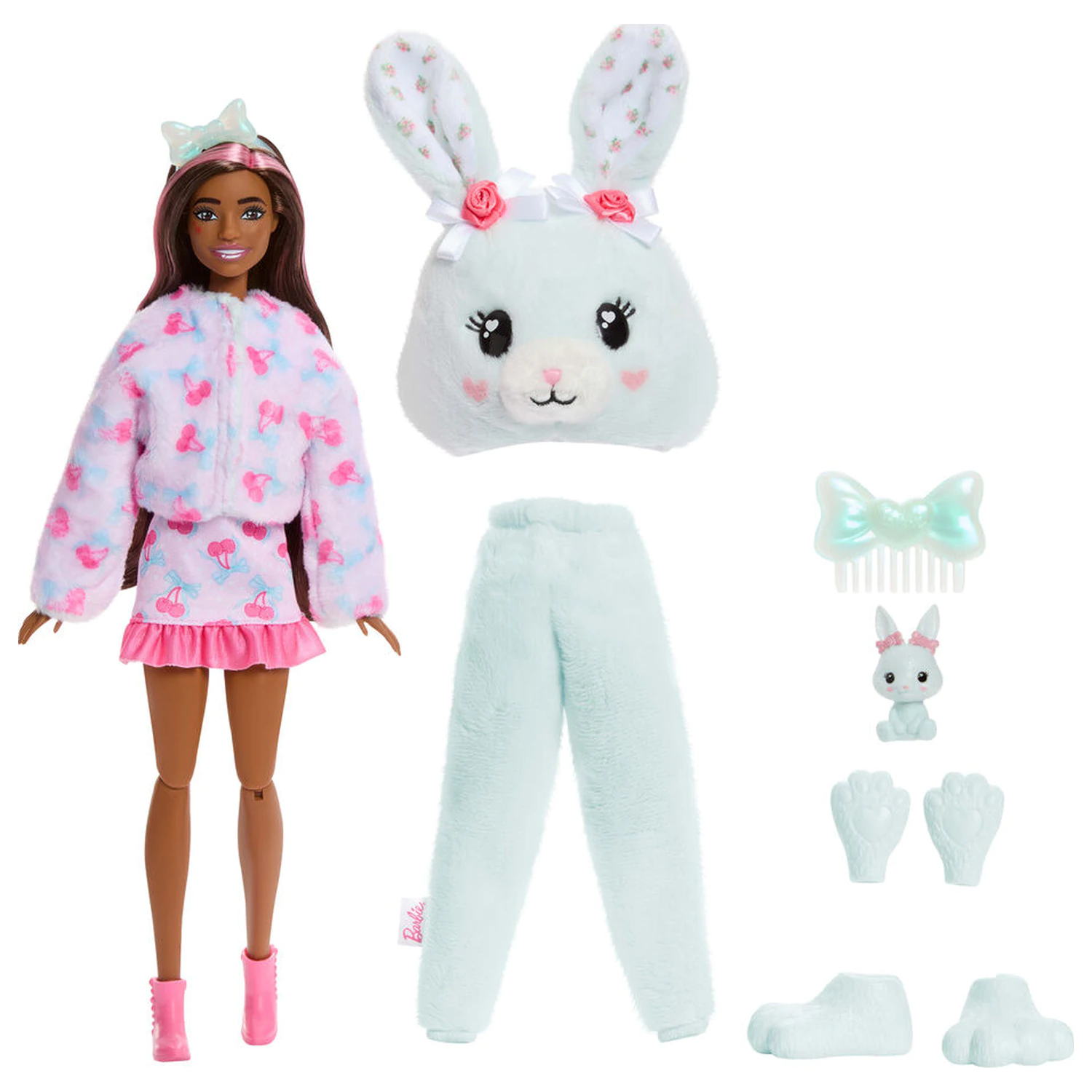 Barbie Sweet Ties Cutie Reveal Mint Bunny păpușă poza produsului