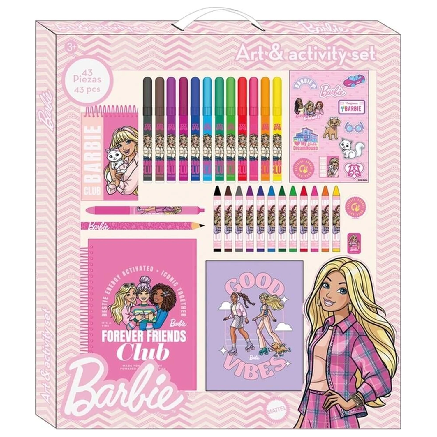 Barbie set de activitati 43 piese poza produsului