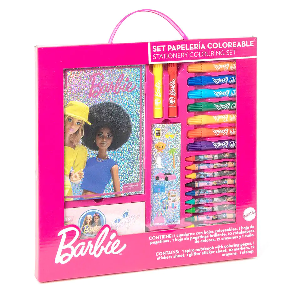 Set de papetarie de colorat Barbie poza produsului