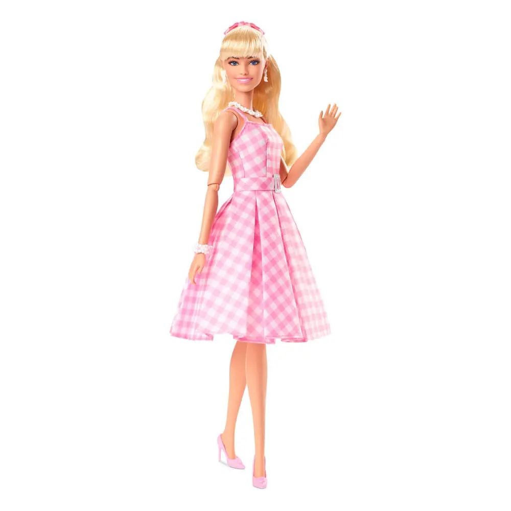 Barbie The Movie Păpușă Barbie in Rochie Gingham Roz [AMBALAJ DETERIORAT] poza produsului