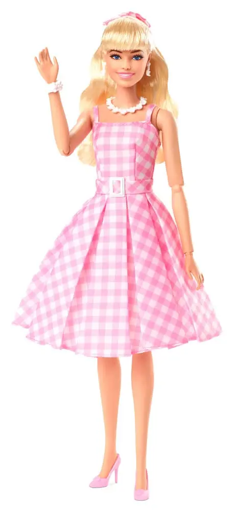 Barbie The Movie Păpușă Barbie in Rochie Gingham Roz [AMBALAJ DETERIORAT] poza produsului