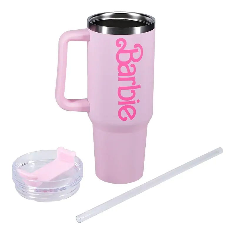 Barbie termos cană cu pai 1200ml poza produsului