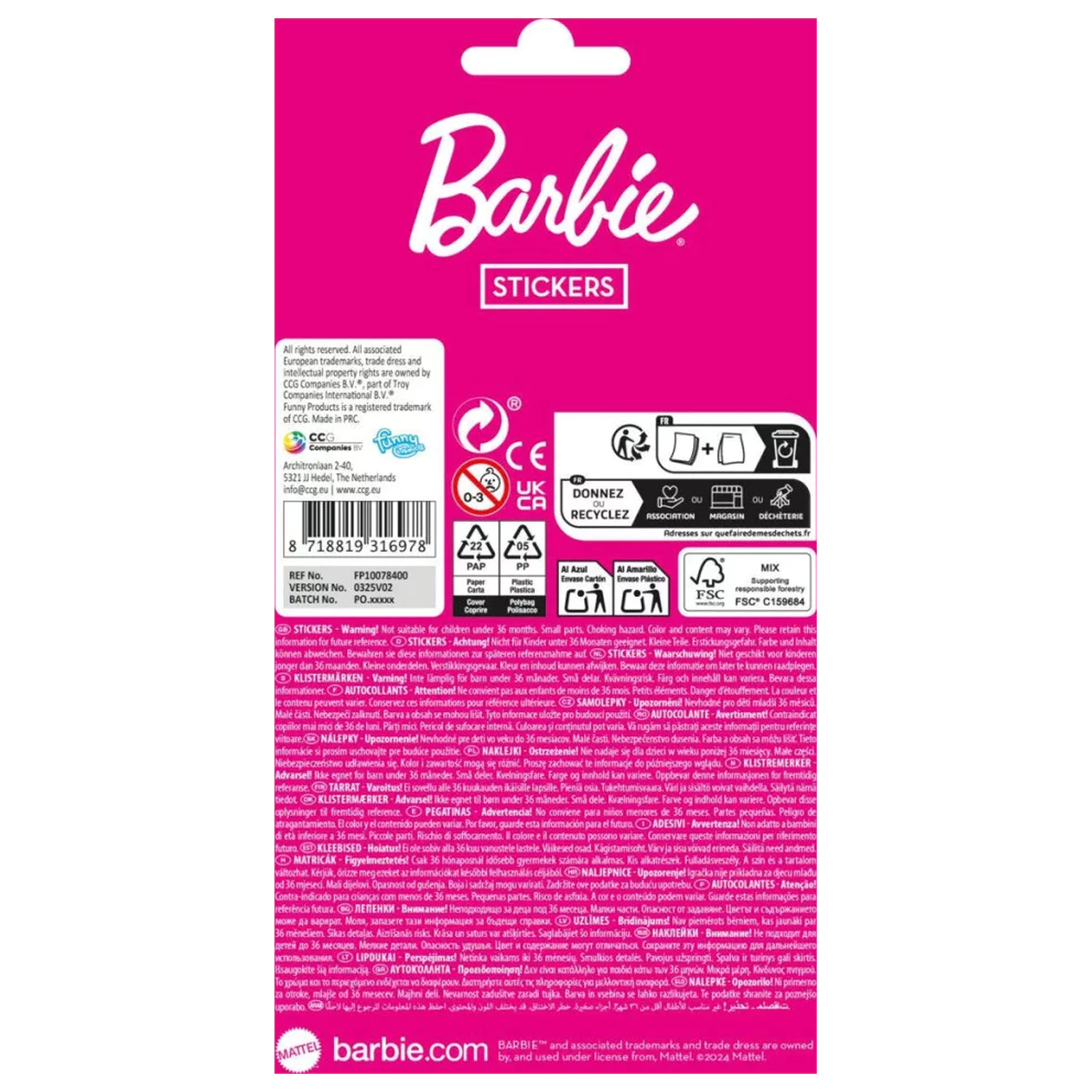 Autocolant Barbie Vibes poza produsului