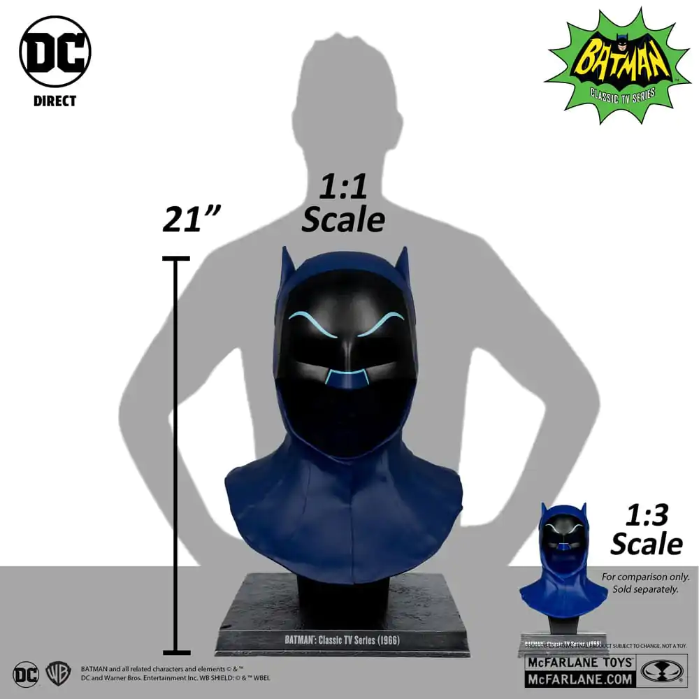 Batman 1966 DC Direct Replică 1/1 Batman Cagulă 53 cm poza produsului