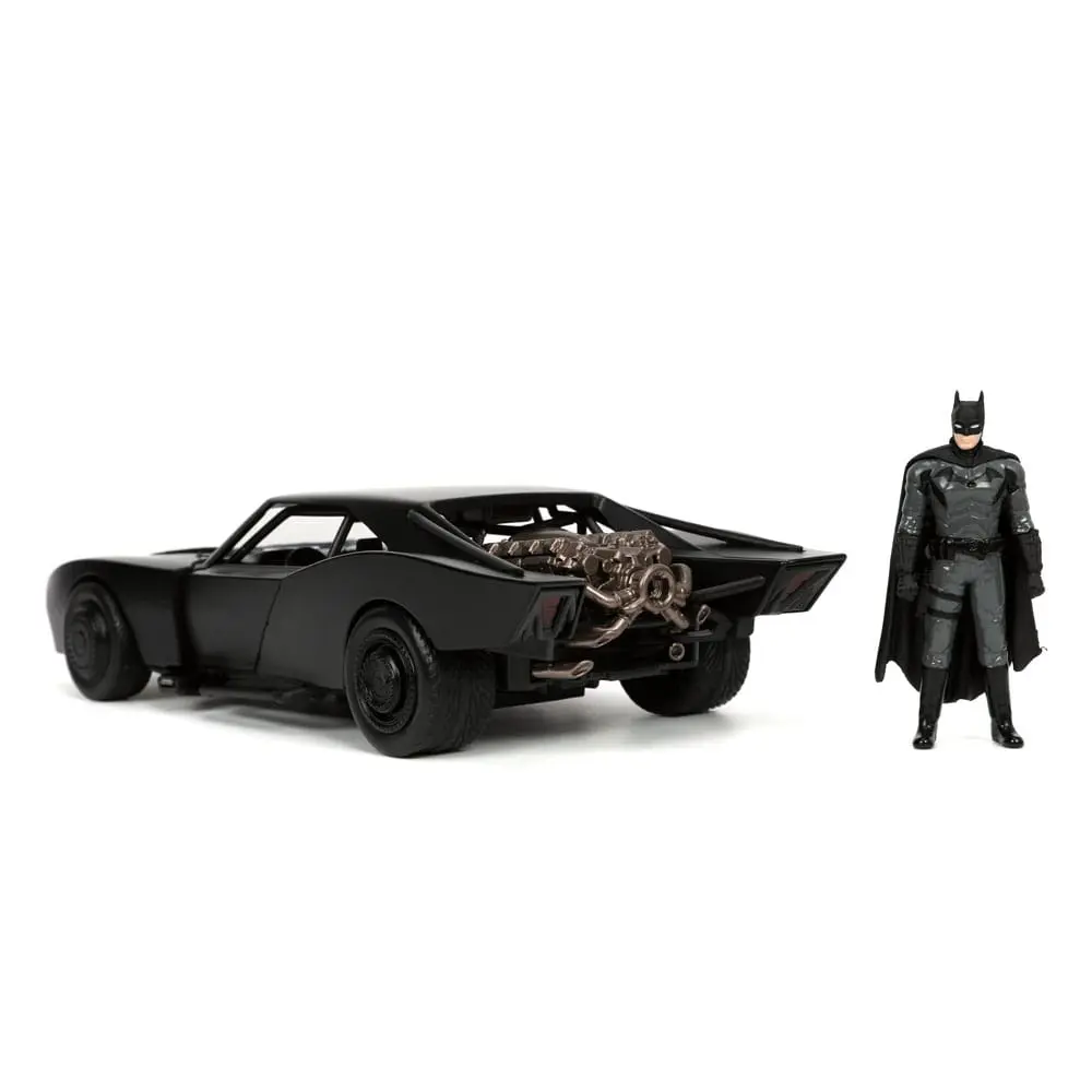 Batman 2022 Hollywood Rides Model Diecast 1/24 2022 Batmobile cu Figurina poza produsului