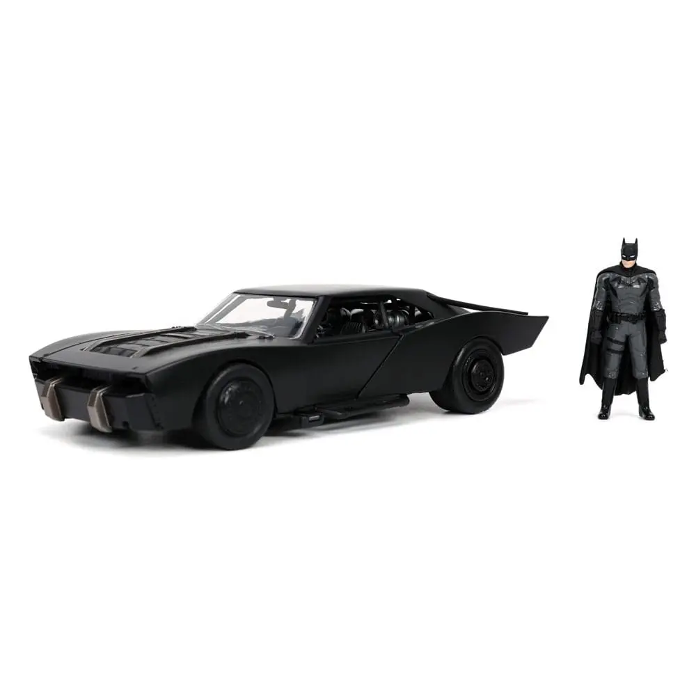 Batman 2022 Hollywood Rides Model Diecast 1/24 2022 Batmobile cu Figurina poza produsului