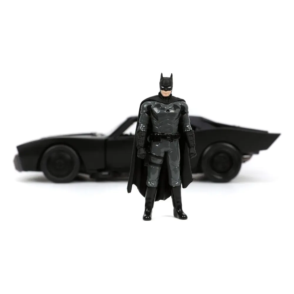 Batman 2022 Hollywood Rides Model Diecast 1/24 2022 Batmobile cu Figurina poza produsului