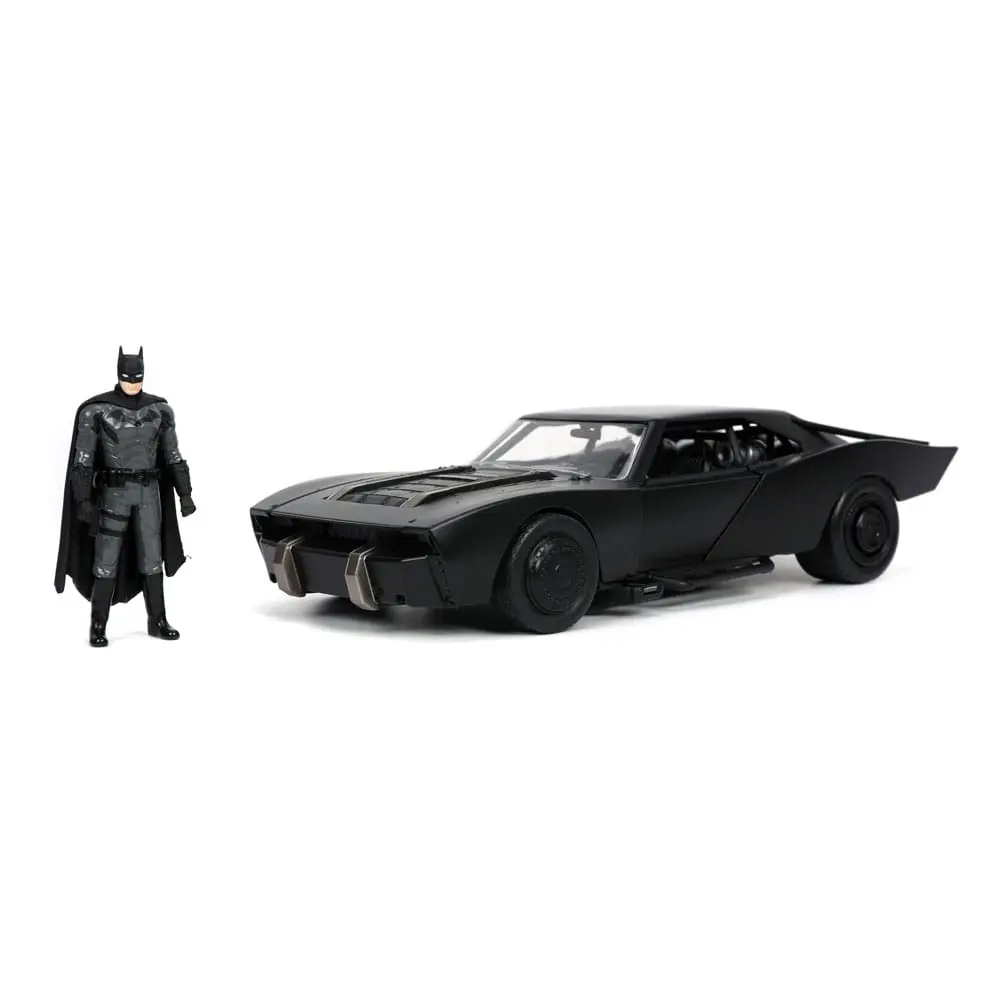 Batman 2022 Hollywood Rides Model Diecast 1/24 2022 Batmobile cu Figurina poza produsului