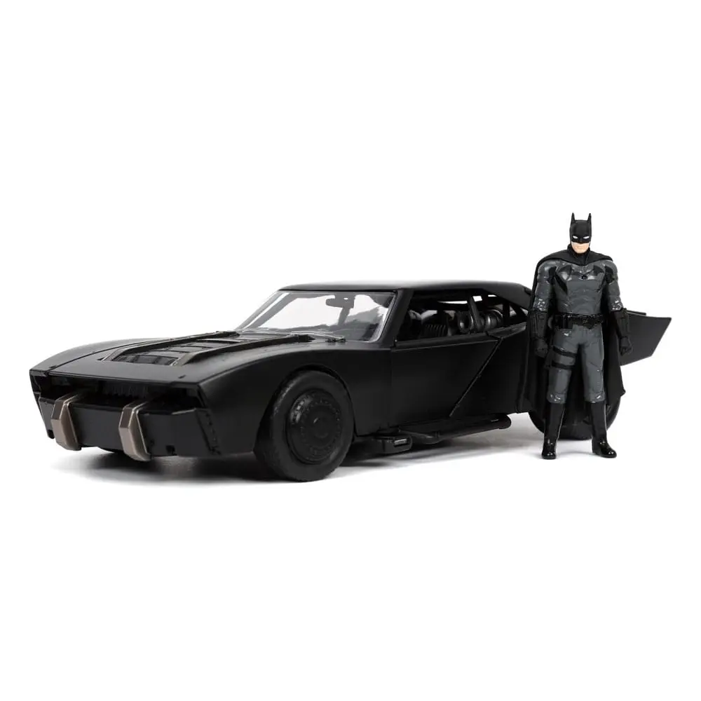 Batman 2022 Hollywood Rides Model Diecast 1/24 2022 Batmobile cu Figurina poza produsului