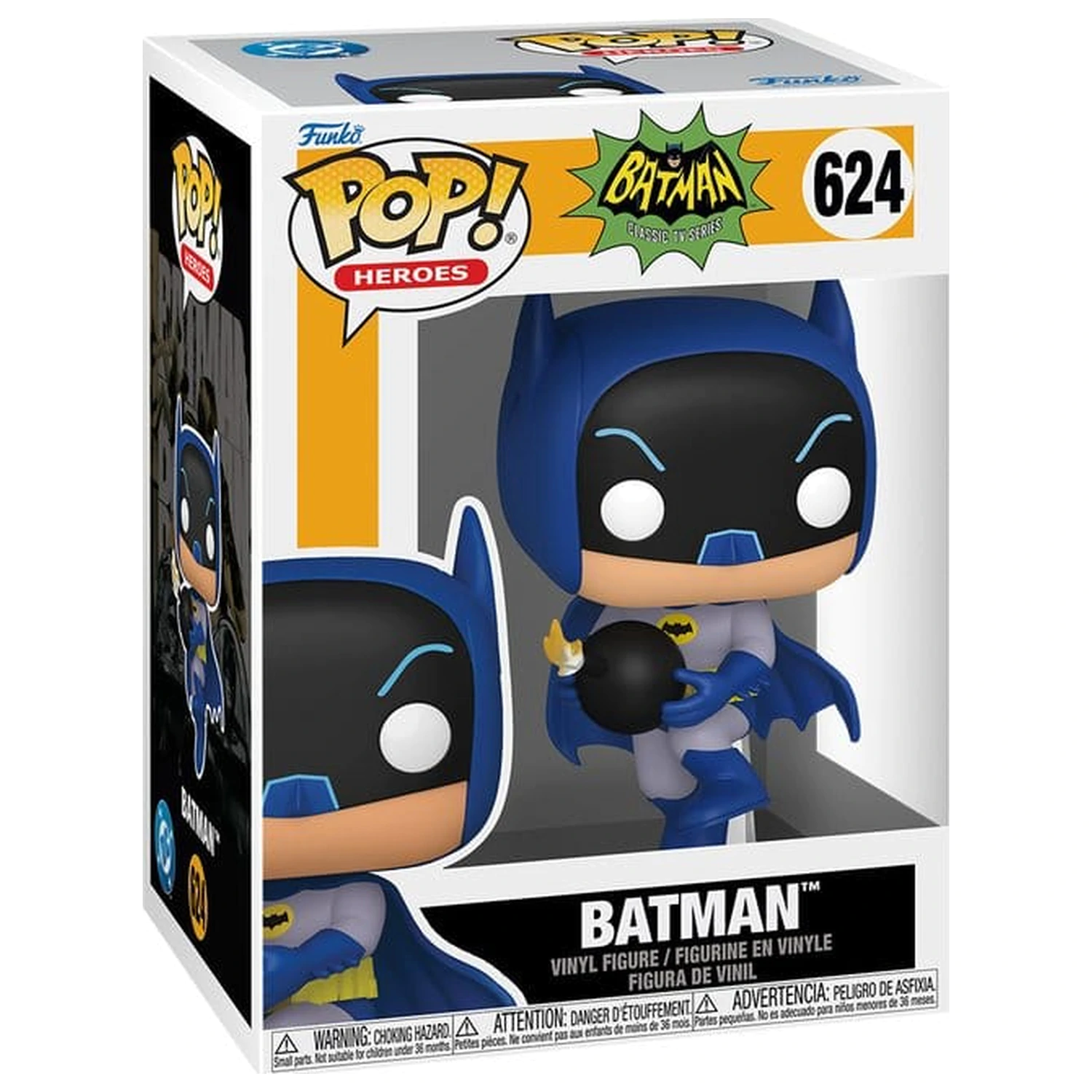 Batman 66 Funko POP! Heroes Figurina de vinil Batman with Bomb 9 cm poza produsului
