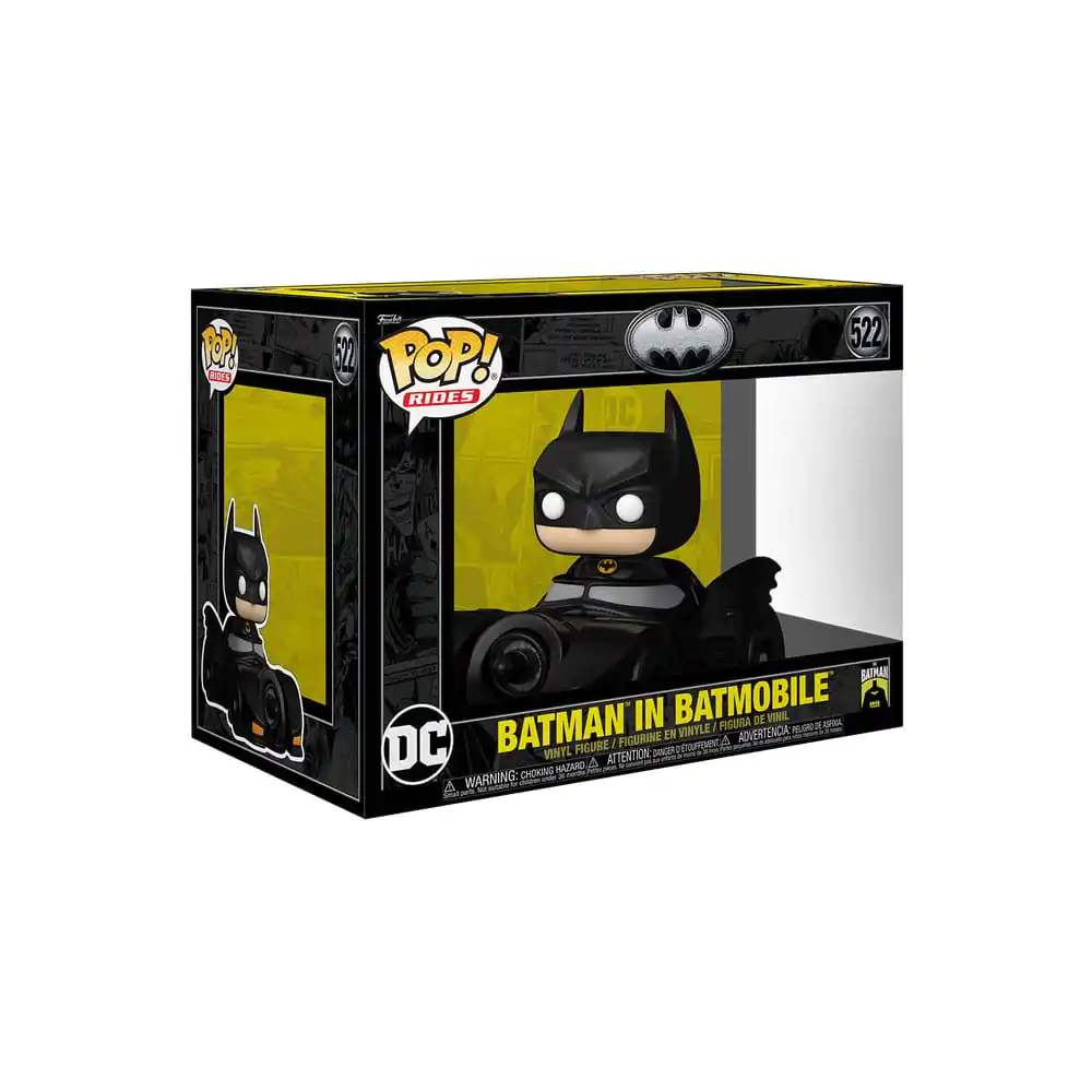 Batman 85th Anniversary Funko POP! Rides Deluxe Vinil Batman cu Batmobi 9 cm poza produsului