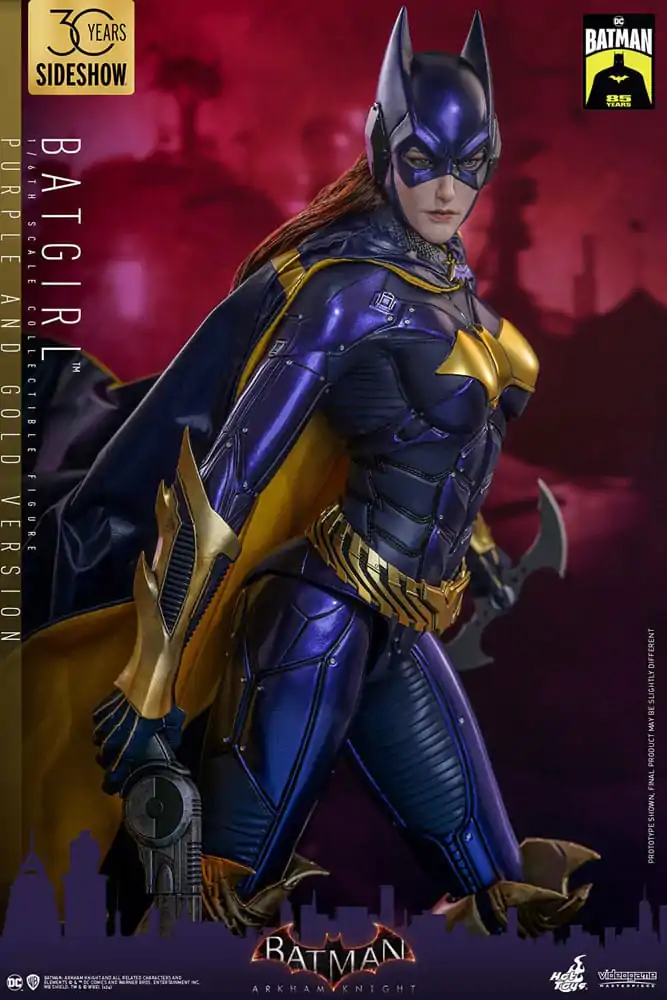 Figurină de Acțiune de Colecție Batman Arkham Knight Videogame 1/6 Batgirl (Versiune Mov și Auriu) Exclusivă 30 cm poza produsului