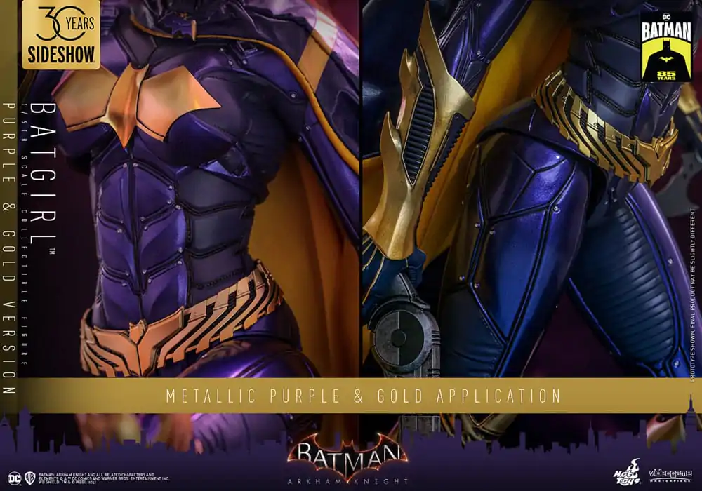 Figurină de Acțiune de Colecție Batman Arkham Knight Videogame 1/6 Batgirl (Versiune Mov și Auriu) Exclusivă 30 cm poza produsului