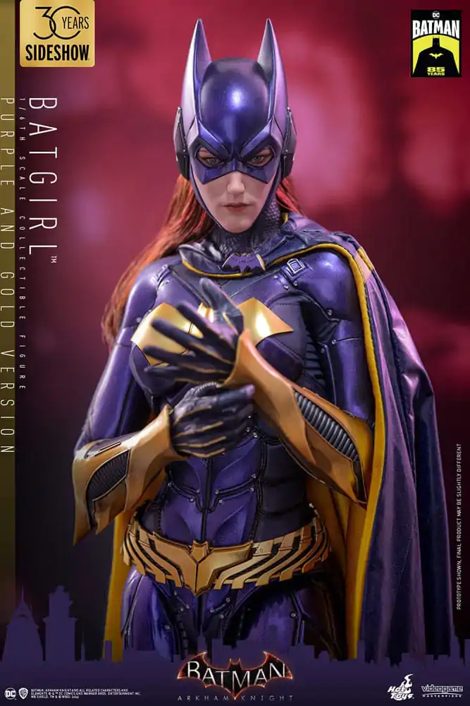 Figurină de Acțiune de Colecție Batman Arkham Knight Videogame 1/6 Batgirl (Versiune Mov și Auriu) Exclusivă 30 cm poza produsului