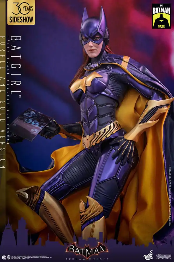 Figurină de Acțiune de Colecție Batman Arkham Knight Videogame 1/6 Batgirl (Versiune Mov și Auriu) Exclusivă 30 cm poza produsului