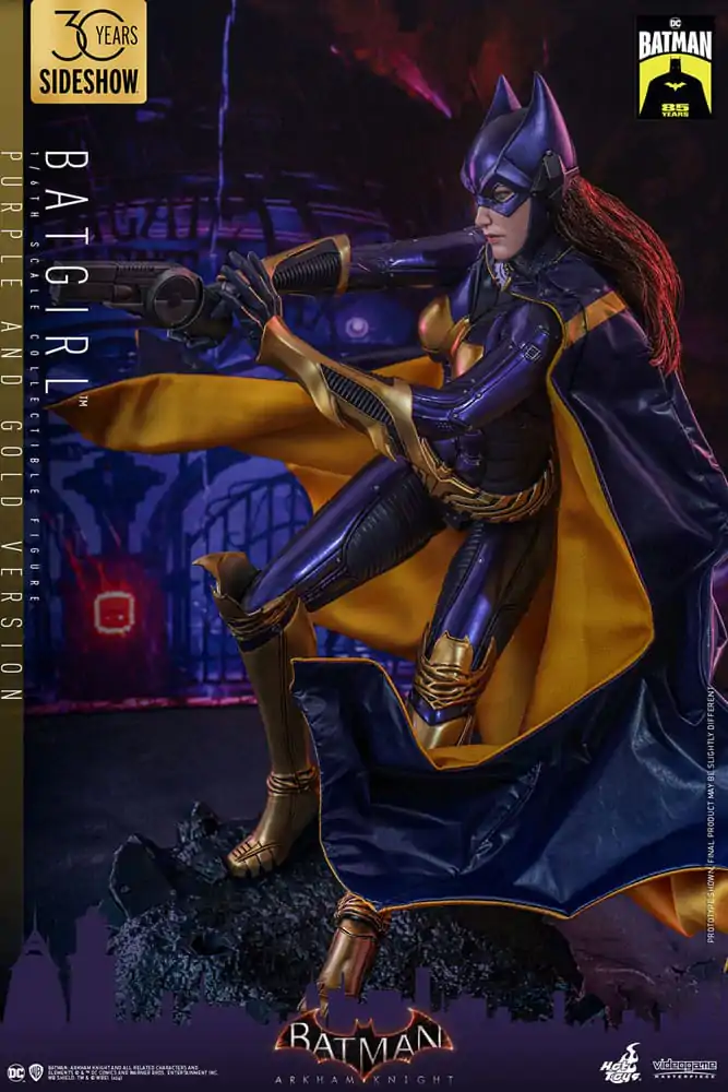 Figurină de Acțiune de Colecție Batman Arkham Knight Videogame 1/6 Batgirl (Versiune Mov și Auriu) Exclusivă 30 cm poza produsului