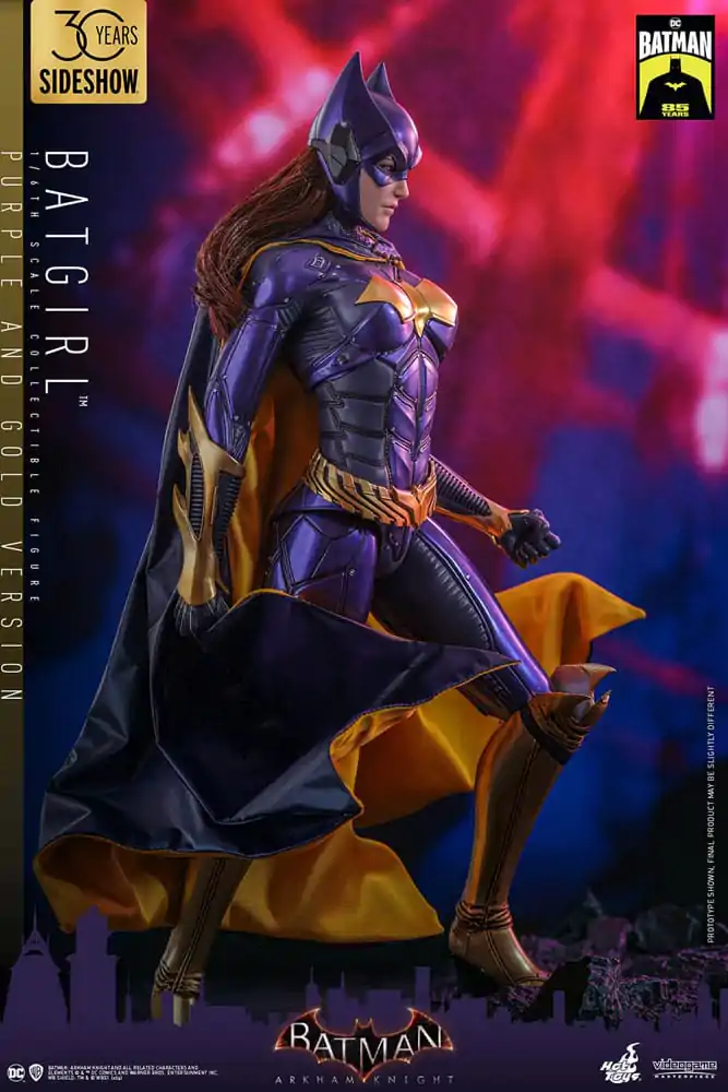 Figurină de Acțiune de Colecție Batman Arkham Knight Videogame 1/6 Batgirl (Versiune Mov și Auriu) Exclusivă 30 cm poza produsului