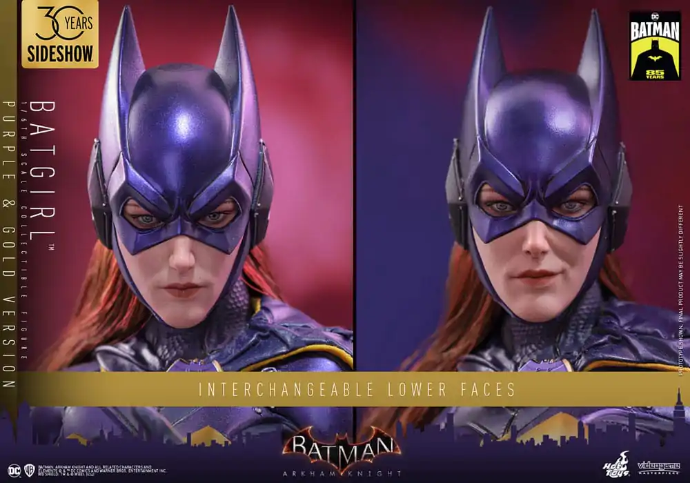 Figurină de Acțiune de Colecție Batman Arkham Knight Videogame 1/6 Batgirl (Versiune Mov și Auriu) Exclusivă 30 cm poza produsului