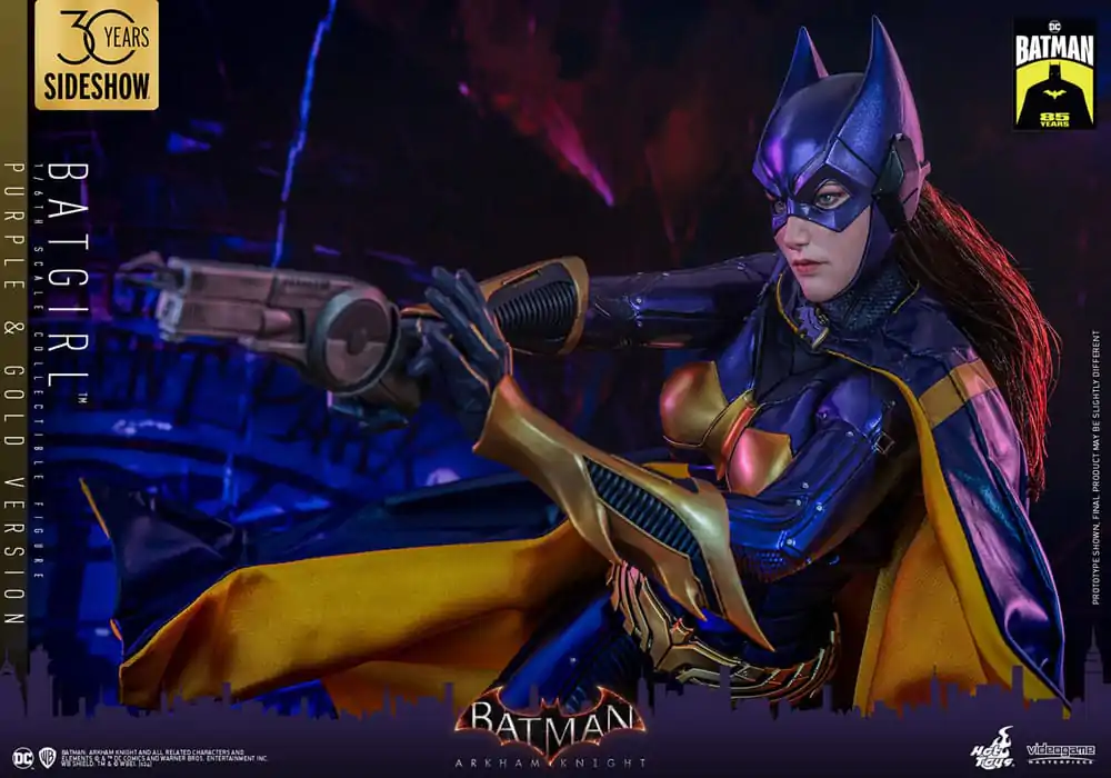 Figurină de Acțiune de Colecție Batman Arkham Knight Videogame 1/6 Batgirl (Versiune Mov și Auriu) Exclusivă 30 cm poza produsului