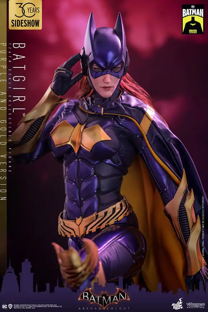 Figurină de Acțiune de Colecție Batman Arkham Knight Videogame 1/6 Batgirl (Versiune Mov și Auriu) Exclusivă 30 cm poza produsului