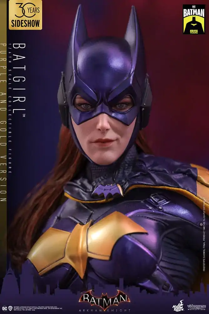 Figurină de Acțiune de Colecție Batman Arkham Knight Videogame 1/6 Batgirl (Versiune Mov și Auriu) Exclusivă 30 cm poza produsului