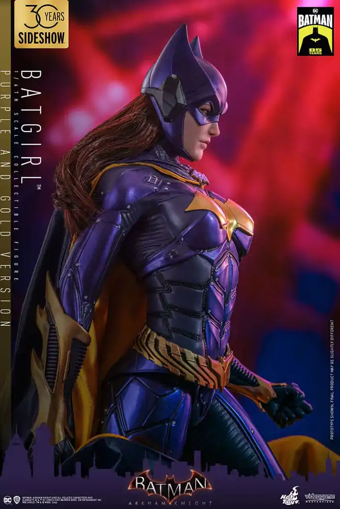 Figurină de Acțiune de Colecție Batman Arkham Knight Videogame 1/6 Batgirl (Versiune Mov și Auriu) Exclusivă 30 cm poza produsului