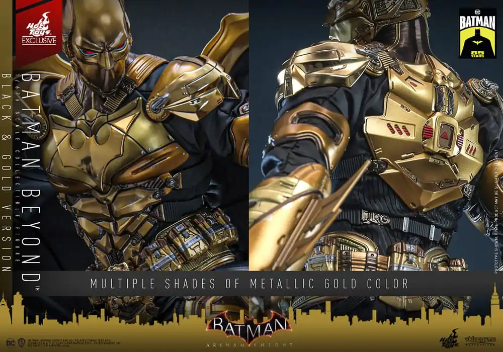 Batman: Arkham Knight Figurina de Acțiune Masterpiece Videogame 1/6 Batman Beyond (Black & Gold Version) 32 cm poza produsului