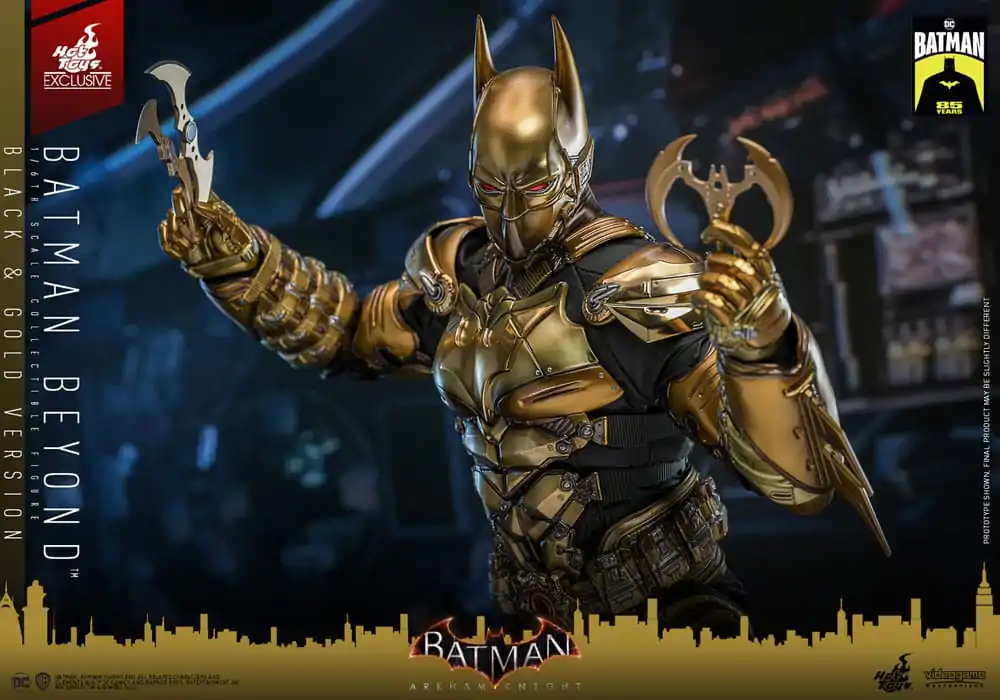 Batman: Arkham Knight Figurina de Acțiune Masterpiece Videogame 1/6 Batman Beyond (Black & Gold Version) 32 cm poza produsului
