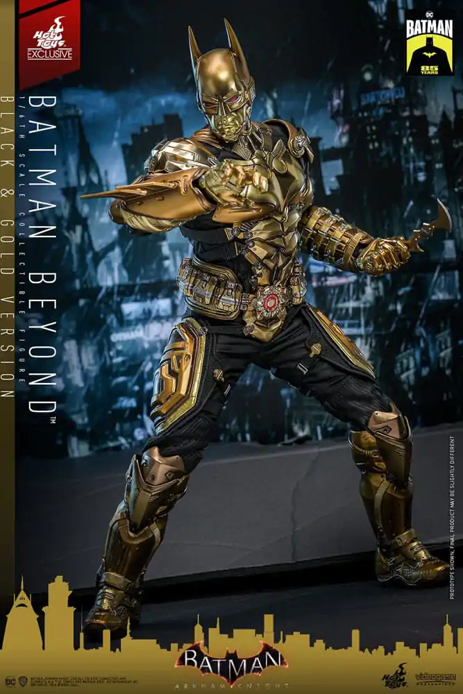 Batman: Arkham Knight Figurina de Acțiune Masterpiece Videogame 1/6 Batman Beyond (Black & Gold Version) 32 cm poza produsului
