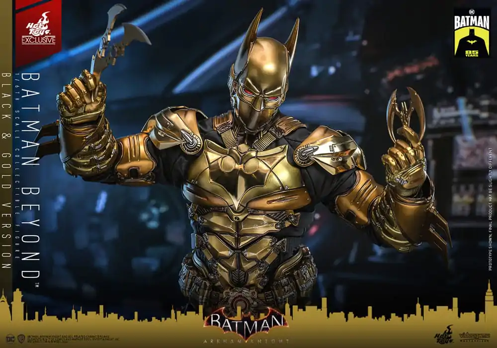 Batman: Arkham Knight Figurina de Acțiune Masterpiece Videogame 1/6 Batman Beyond (Black & Gold Version) 32 cm poza produsului
