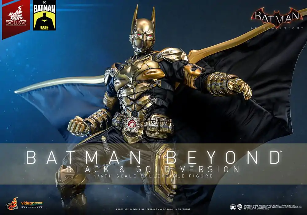 Batman: Arkham Knight Figurina de Acțiune Masterpiece Videogame 1/6 Batman Beyond (Black & Gold Version) 32 cm poza produsului