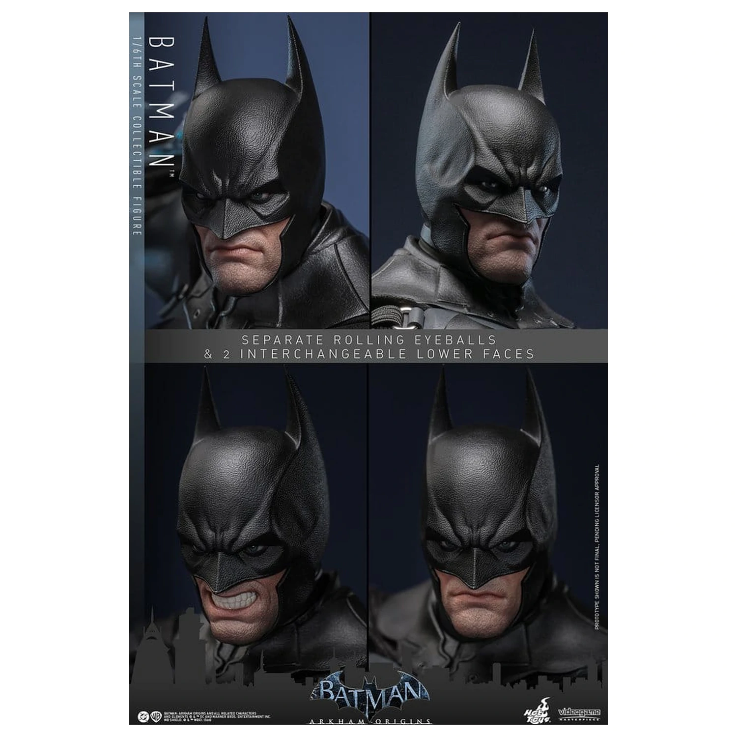 Batman Arkham Origins Videogame Masterpiece Figurina de Actiune 1/6 Batman 33 cm poza produsului