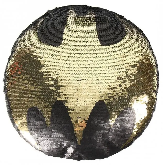 Batman Pernă Decorativă Reversibilă cu Paiete în Formă de 30 cm poza produsului