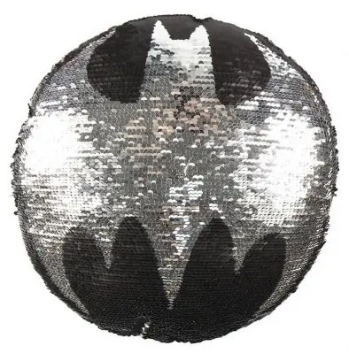 Batman Pernă Decorativă Reversibilă cu Paiete în Formă de 30 cm poza produsului