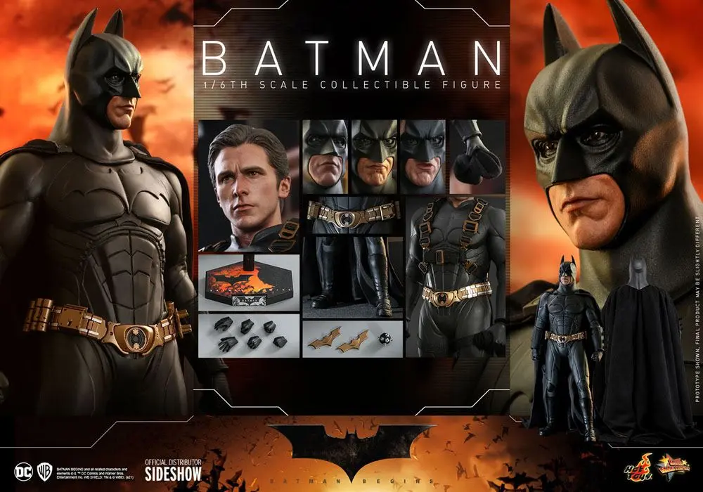 Batman Begins Movie Masterpiece Figurina de Acțiune 1/6 Batman Hot Toys Exclusive 32 cm poza produsului