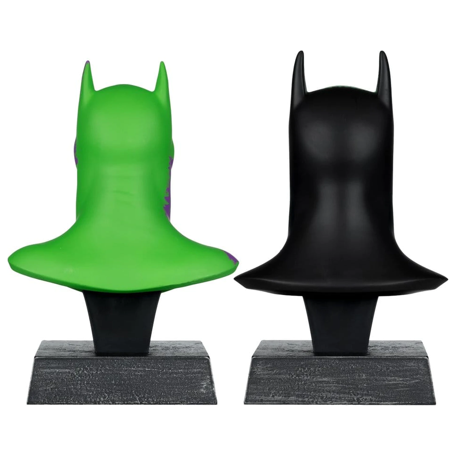 Batman DC Direct Mini Replica 1/3 pachet 2 Batman Cowls Hush & Knightfall (Jokerized) (Gold Label) 18 cm poza produsului